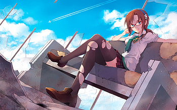 Neon Genesis Evangelion, Amazing, Manga, Evangelion, Smile, Mari Makinami Illustrious, Beautiful, PonyTail, Gorgeous, Happy, Blue Eyes, Eva, Playful, Emotional, Brown Hair, Illustrious, Anime Girl, Pony Tail, Lovely, Awesome, Anime, Pretty, Fun, Mari, Sexy, Glasses, Makinami, Uniform HD wallpaper