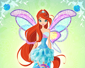 Harmonix, winxclub, cartoon, orange hair, cute, long hair, dress, beauty, nice, winx, winx club, wing, magical, sexy, wings, sweet, magic, hot, magical girl, beautiful, bloom, fairy, anime, fantasy, pretty, lovely HD wallpaper