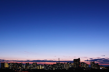 Cities, Horizon, Night City, Panorama, Japan HD wallpaper