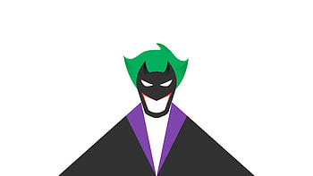 Joker White Minimal , joker, supervillain, superheroes, minimalism, minimalist, artist, artwork, digital-art HD wallpaper