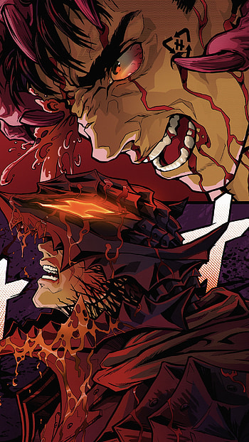 Berserk, red, art HD phone wallpaper