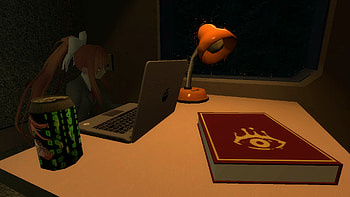 Sleepy Train Trip, Monika (Doki Doki Literature Club!), Garry's Mod, video game, Doki Doki Literature Club! HD wallpaper