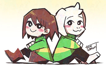 Undertale Duo: Asriel & Chara Magic, Asriel (Undertale), Chara (Undertale), video game, Undertale HD wallpaper