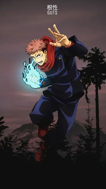 Yuji Itadori, sky, art HD phone wallpaper