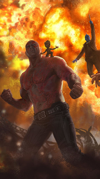 Drax the Destroyer, , Android mobile, Mobile HD phone wallpaper