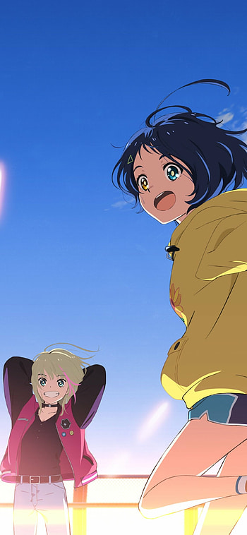 Wonder Egg Priority, Anime series, Strong female leads, Suspenseful plot HD phone wallpaper