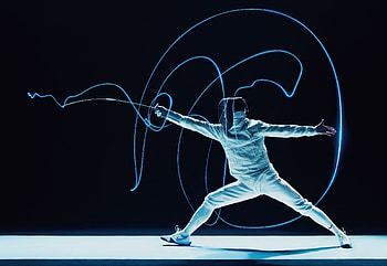 Fencing visualised, Learn fencing sport, Creative experience, Branding HD wallpaper