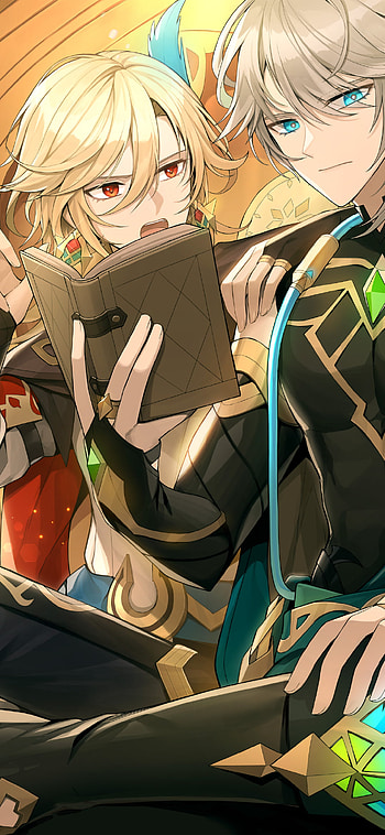 Genshin Impact — Twin Travelers , video game, Genshin Impact HD phone wallpaper