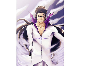 Aizen, captain, bleach, anime, hollow, blade HD wallpaper
