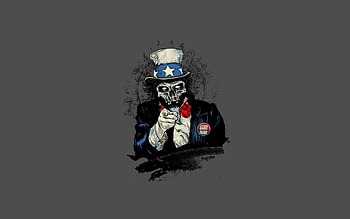 Art, Dead, Skull, American, Cylinder, Propaganda HD wallpaper