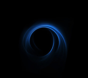 Dark, blue spiral, huawei honor v8, stock HD wallpaper