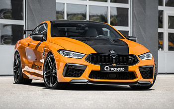 G-Power G8M Hurricane RS, orange sports coupe, BMW M8 F92, exterior, front view, BMW M8 tuning, F92 tuning, German sports cars, BMW HD wallpaper