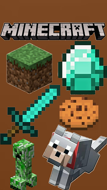 Minecraft, brown HD phone wallpaper