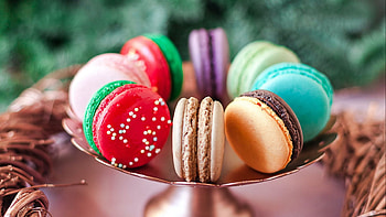 Adorable anime macarons, Kawaii confectionery, Cute and delightful, Sweet animated characters HD wallpaper