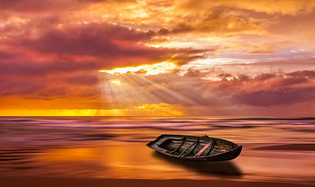Colorful Sky, Nature, Boast, Sky, Sea HD wallpaper