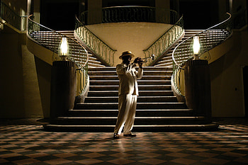 Staircase, other, people, woman, man HD wallpaper
