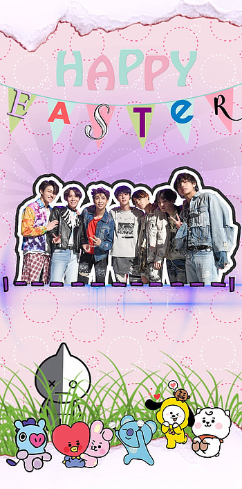 BTS - Easter, BT21 HD phone wallpaper