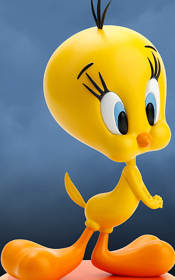 Looney Tunes Tweety Bird, Lebensgroe Statue HD phone wallpaper