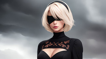2B NieR Automata Artwork, nier-automata, games, artist, artwork, digital-art, deviantart HD wallpaper