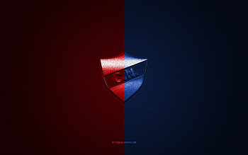 Club Nacional, Paraguayan football club, blue red logo, blue red carbon fiber background, Paraguayan Primera Division, football, Barrio Obrero, Paraguay, Club Nacional logo HD wallpaper
