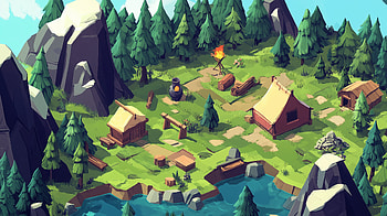 Isometric RPG Village - for Adventurers, isometric, RPG, village HD wallpaper