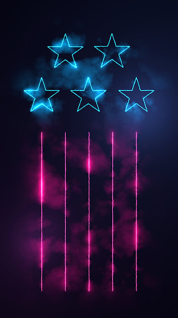 USA, flag, visual_effect_lighting, stars HD phone wallpaper