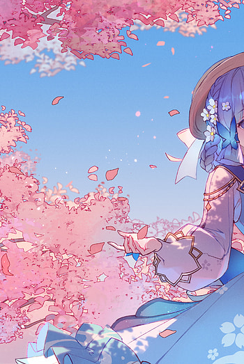 Sakura Breeze — Genshin Impact , video game, Genshin Impact HD phone wallpaper