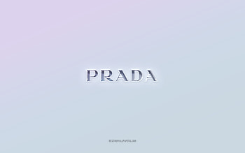 Prada logo, cut out 3d text, white background, Prada 3d logo, Prada emblem, Prada, embossed logo, Prada 3d emblem HD wallpaper