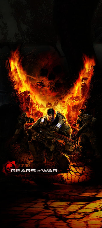 Gears of War, heat, art HD phone wallpaper