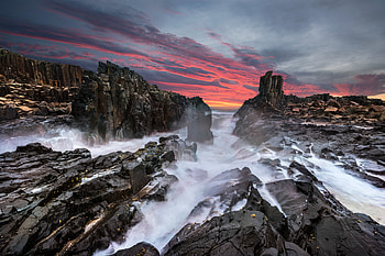 Sunset on Bombo , NSW, Australia, australia, nature, water, sunset, beach HD wallpaper
