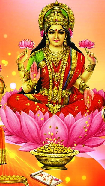 Laxmi Ganesh, Laxmi Poojan HD phone wallpaper