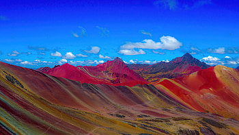 Rainbow Mountains, Peru HD wallpaper