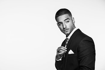 Maluma Monochrome, maluma, singer, music, boys, male-celebrities, monochrome, black-and-white HD wallpaper