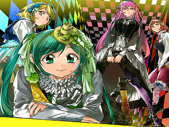 Vocaloid Girls, colorful, luka, awesome, rin, cute, vocaloid, dress, beauty, nice, miku, vocaloids, hatsune, thighhighs, kagamine rin, megurine luka, checkered, hatsune miku, twintail, meiko, skirts, beautiful, kagamine, anime, pretty, cool, megurine, flowers HD wallpaper