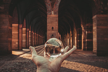 Reflection, Hand, Miscellanea, Miscellaneous, Form, Ball HD wallpaper