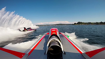 Unlimited hydroplane, Dynamic , Racing action, Water splashes HD wallpaper