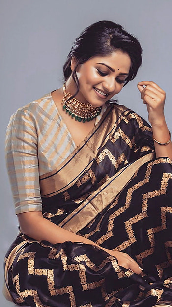 Rachita ram, rachitha ram, , saree beauty, kannada actress, racchu HD phone wallpaper