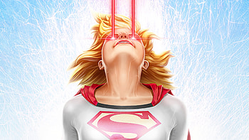 Supergirl Laser Eye, supergirl, superheroes, artwork, artist, deviantart HD wallpaper