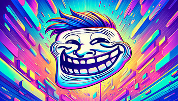 Troll Face - Vibrant Meme Background, troll face, meme, Digital Art, colorful, retro HD wallpaper