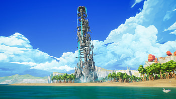 Visions of Mana Tower, video game, Visions of Mana, tower HD wallpaper