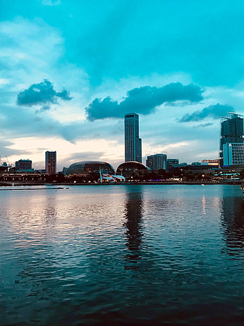 Cities, Water, City, Skyscraper, Building, Reflection HD phone wallpaper