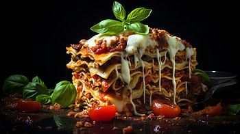 AI Art Lasagna Masterpiece |, AI Art, food, lasagna HD wallpaper