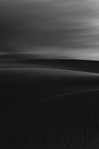 Nature, Waves, Sand, Desert, Wavy, Bw, Chb HD phone wallpaper
