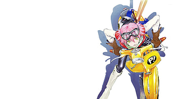 Haruko Haruhara, Anime character, FLCL series HD wallpaper