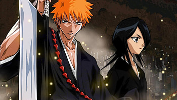 Ichigo and Rukia, Soul Reaper duo, Epic battles, Anime romance HD wallpaper