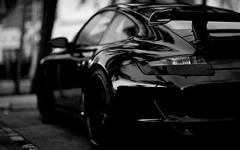 Porsche In Black, porsche, cars, black HD wallpaper