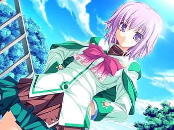Anime, Sky, Summer, Girl, Street HD wallpaper