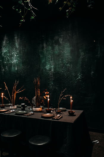 Chic and sophisticated table setup with candles and decor for cozy dining experiences. HD phone wallpaper