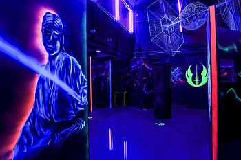 Laser tag, Immersive arena, Daldesign company, Laser game HD wallpaper