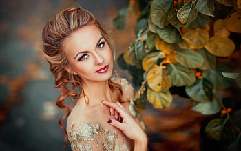 Beauty, model, girl, olga boyko, woman, hand HD wallpaper